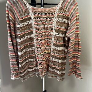 Roz & Ali Multicolor Striped Sweater